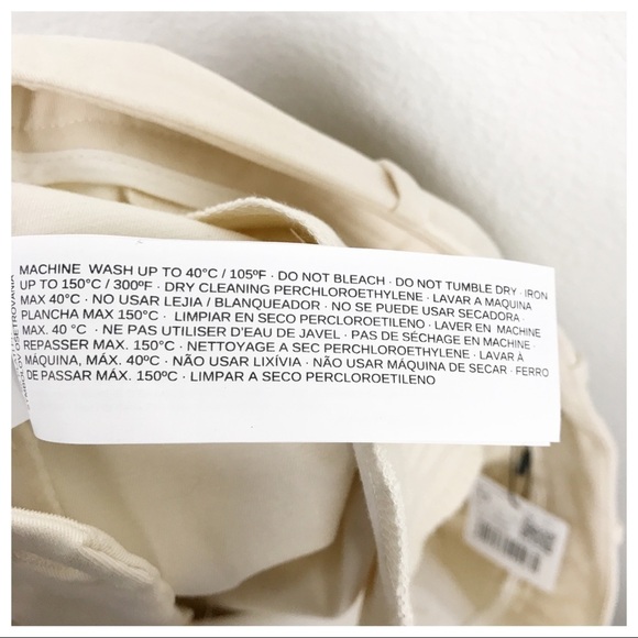 NWT MNG Split Hem Pants in Cream - Picture 12 of 12